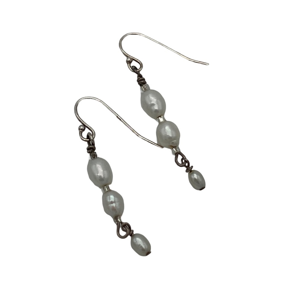 Freshwater Pearl Sterling Silver Earrings